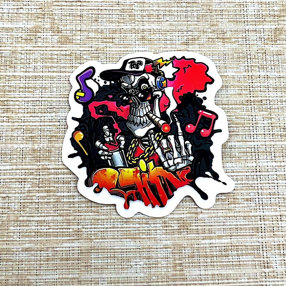 Clown Gross Grunge Horror Funky Single Decor Art Sticker